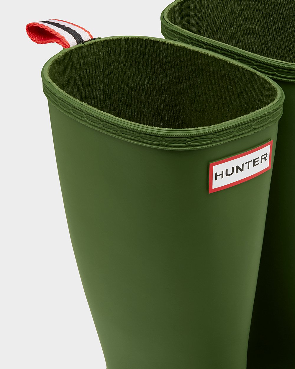 Kalosze Play Damskie - Hunter Original Tall Speckle Rain - Zielone/Białe - XYCK-97680